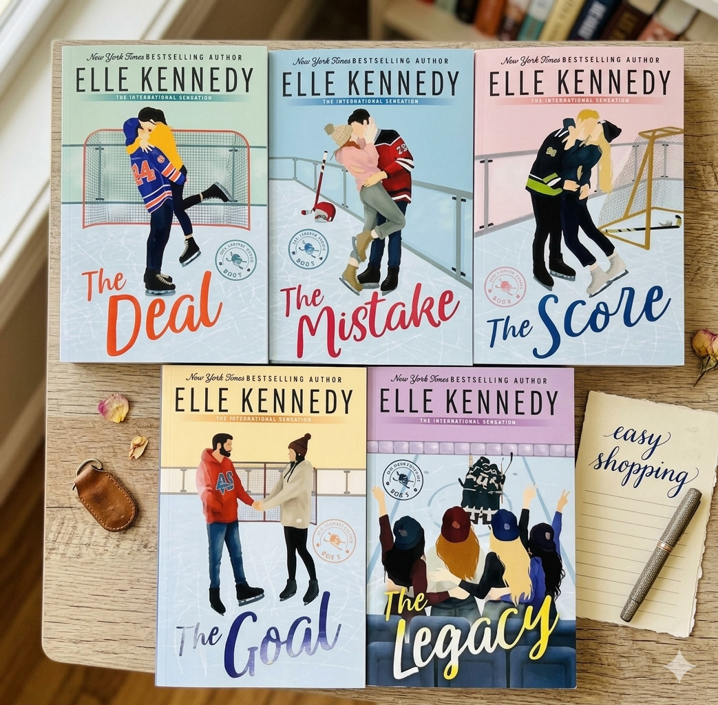 The off Campus 5 book set by Elle Kennedy English Paperback  USA