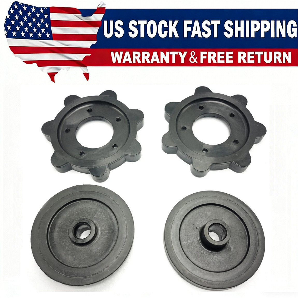 New Vintage Drive Shaft Sprocket & Idler Wheel Set 0102-015, 0102-077