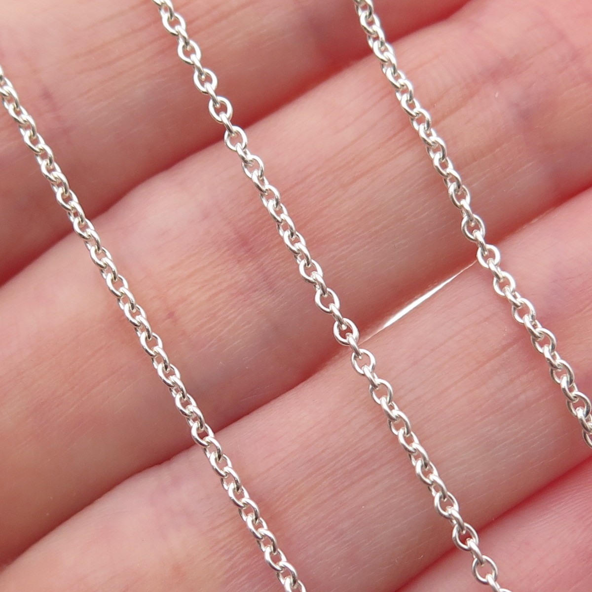 Theo Fennell 925 Sterling Silver Vintage London Cable Chain Necklace 16-18\