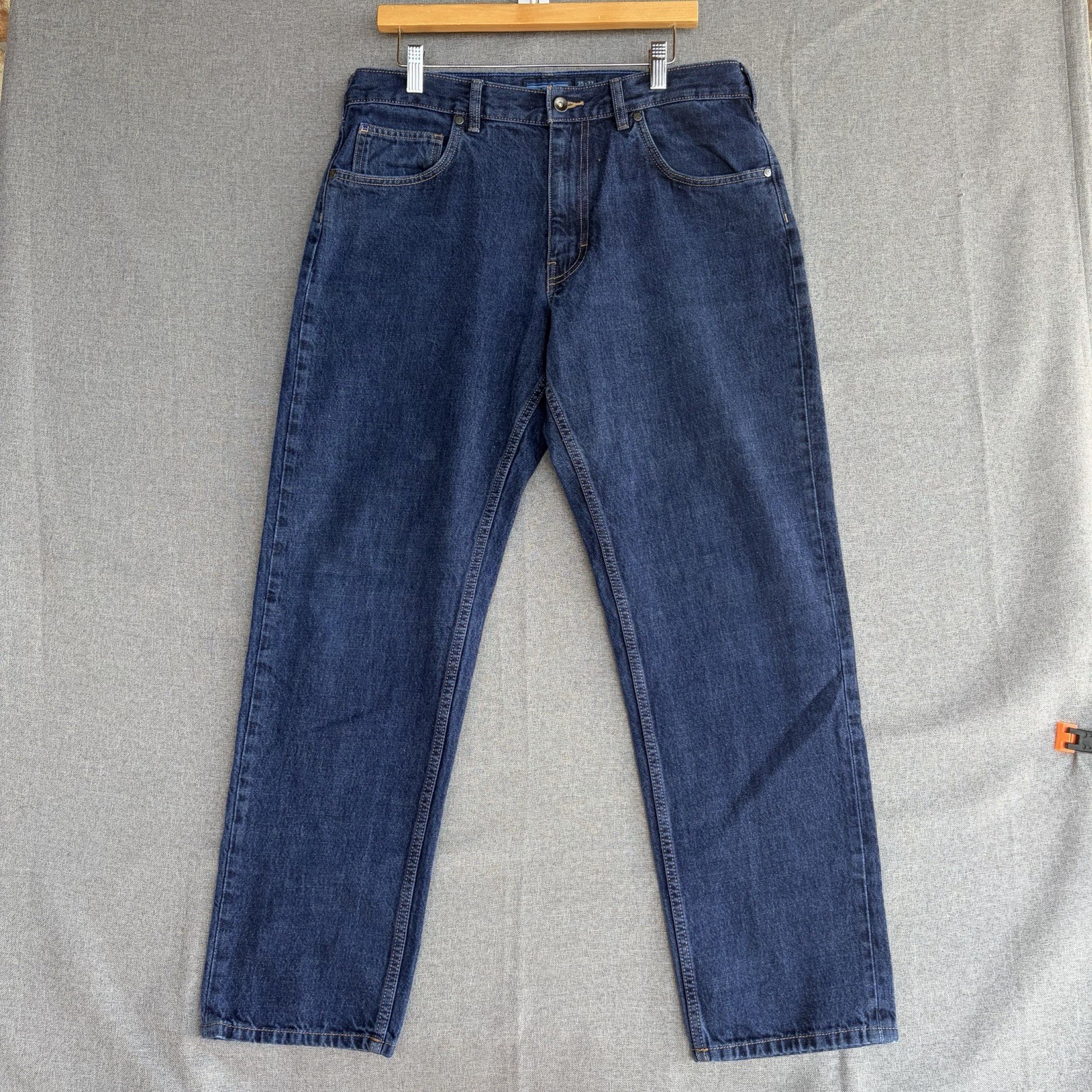 Patagonia Iron Clad Jeans Mens 35x32 Blue Denim Organic Cotton Workwear