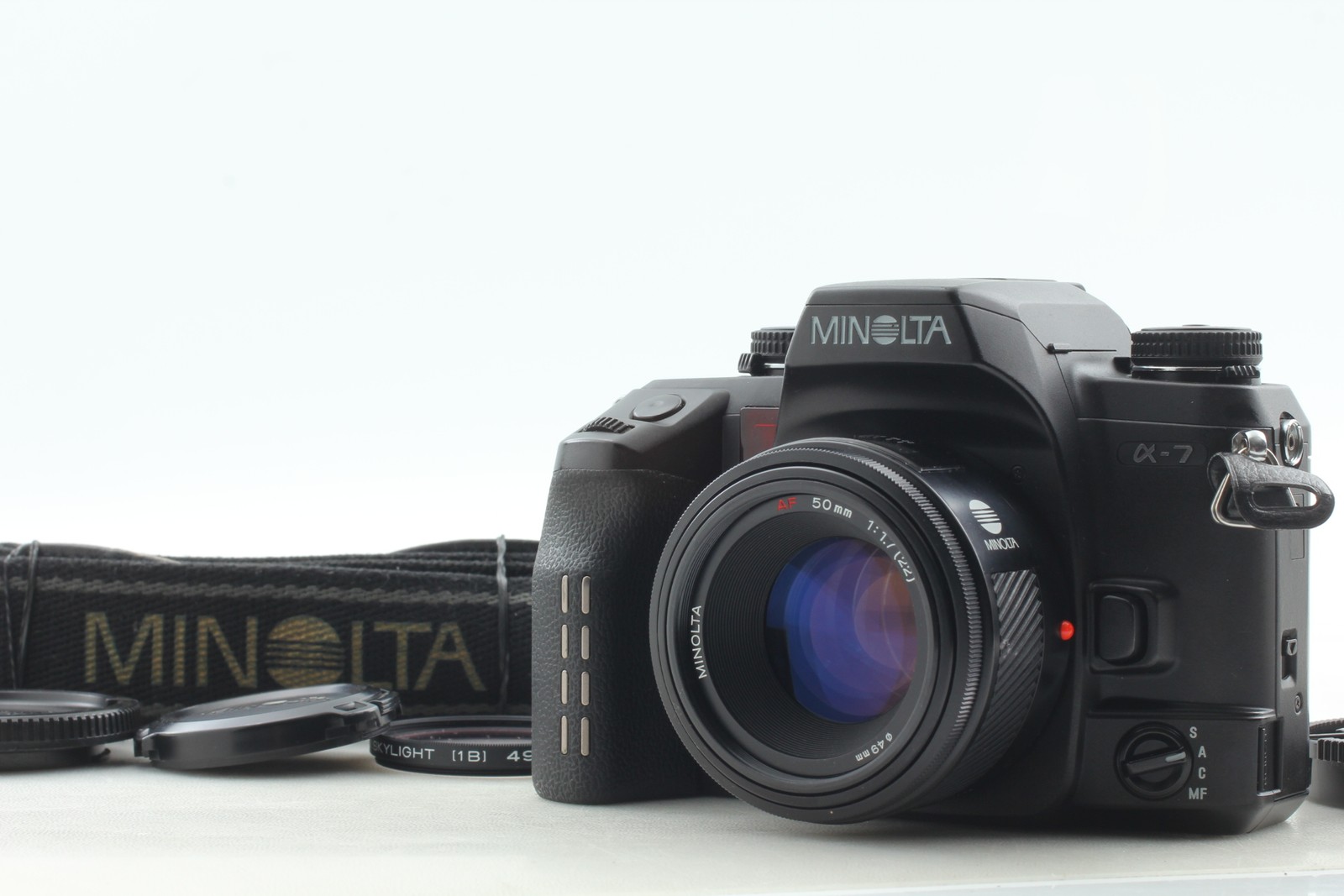 [ N MINT w/ Strap ] Minolta a7 α-7 Maxxum Dynax Alpha AF 50mm f1.7 From JAPAN