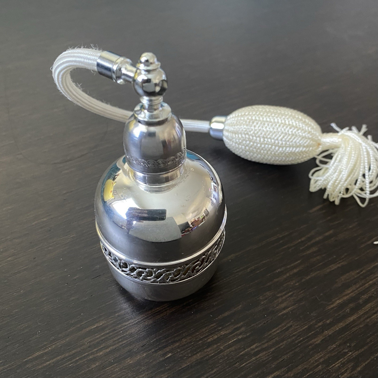 Vintage 800 Silver Perfume Sprayer Bottle Approx 4”H Plz Read Description