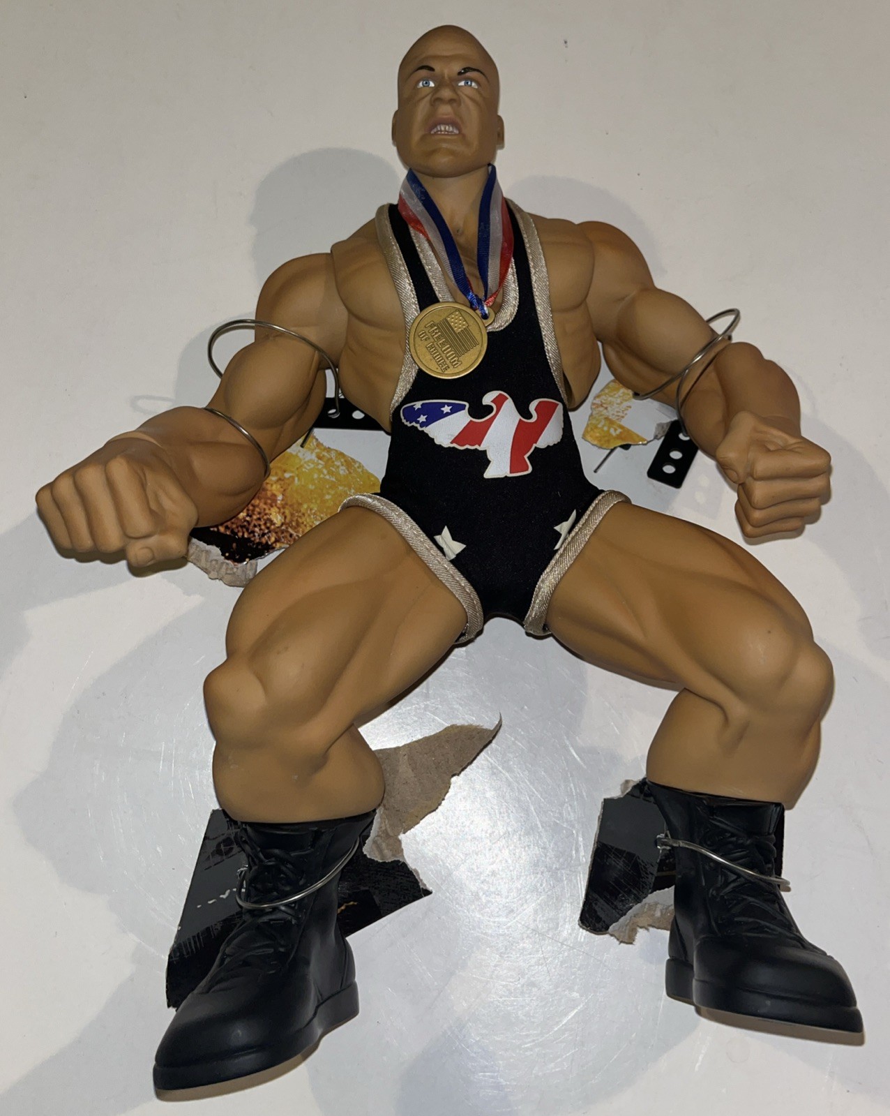 2005 JAKKS WWE WORLD WRESTLING RING GIANTS KURT ANGLE 14 2005 JAKKS WWE WORLD WRESTLING RING GIANTS KURT ANGLE 14