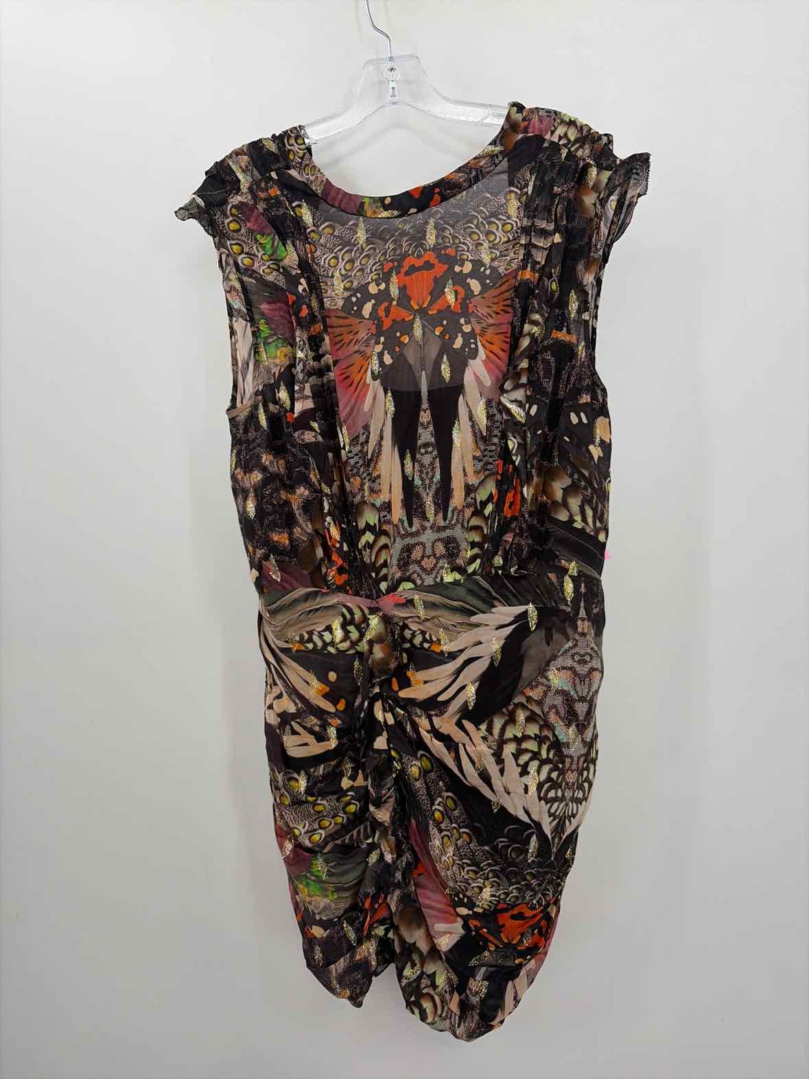 Pre-Owned allsaints Black Size 12 Short Sleeveless Dress
