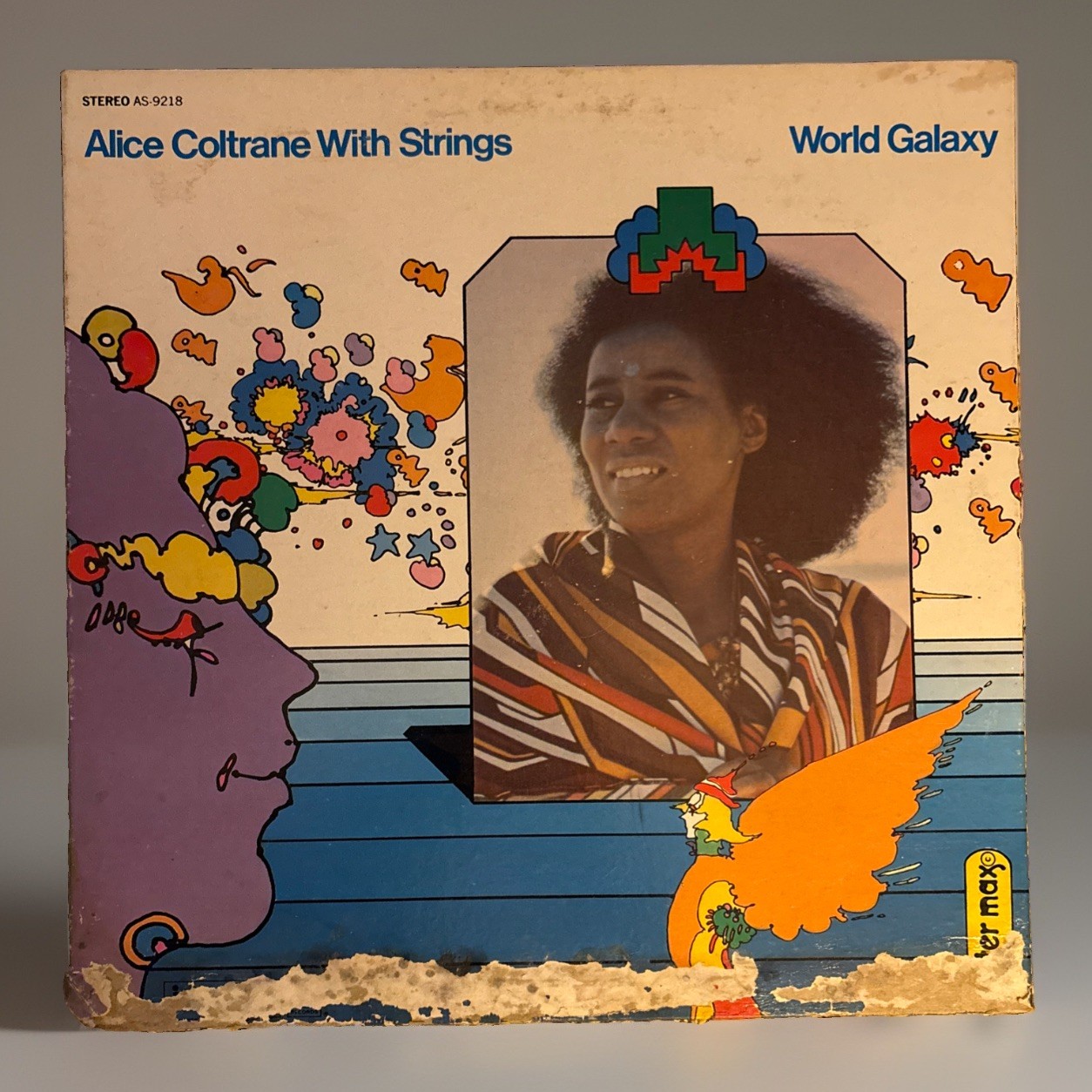 Alice Coltrane with Strings World Galaxy LP 1972 Impulse ABC Peter Max Cover