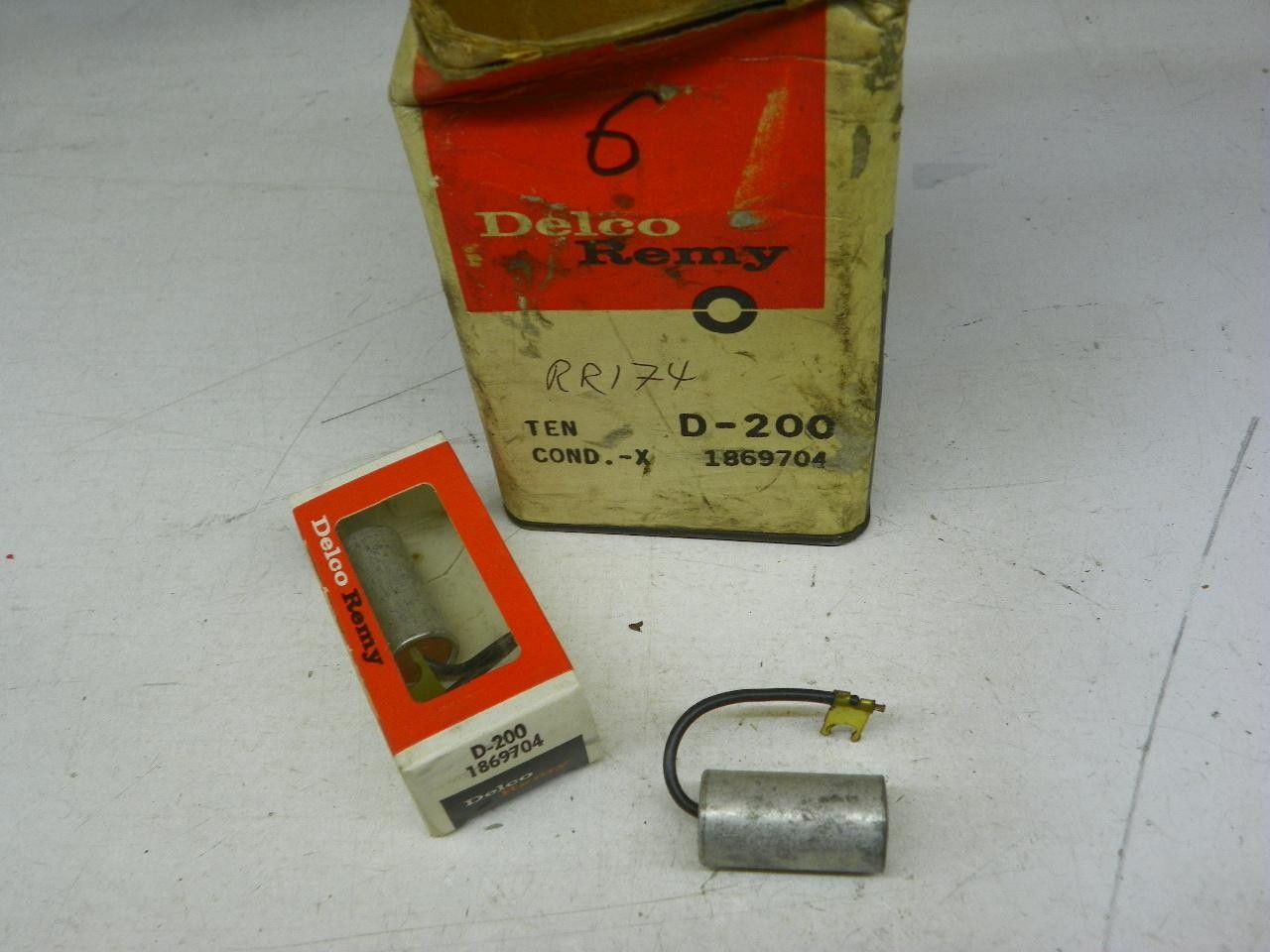 Delco Remy D-200 1869704 Ignition Condenser 1925-1955 GM Mopar Ford 6-Pack