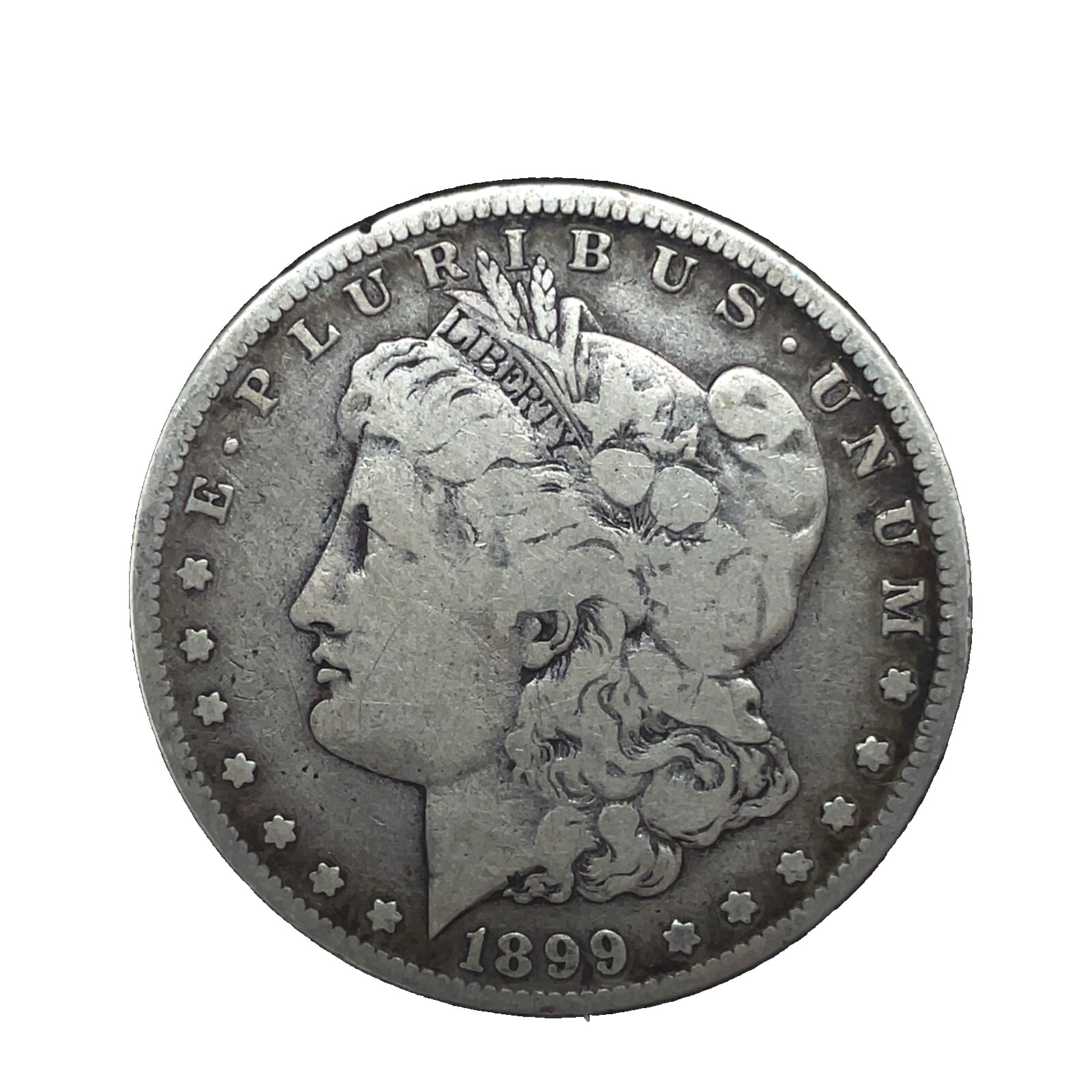1899 S Morgan Dollar F/VF 90% Silver $1 U.S Coin # 398