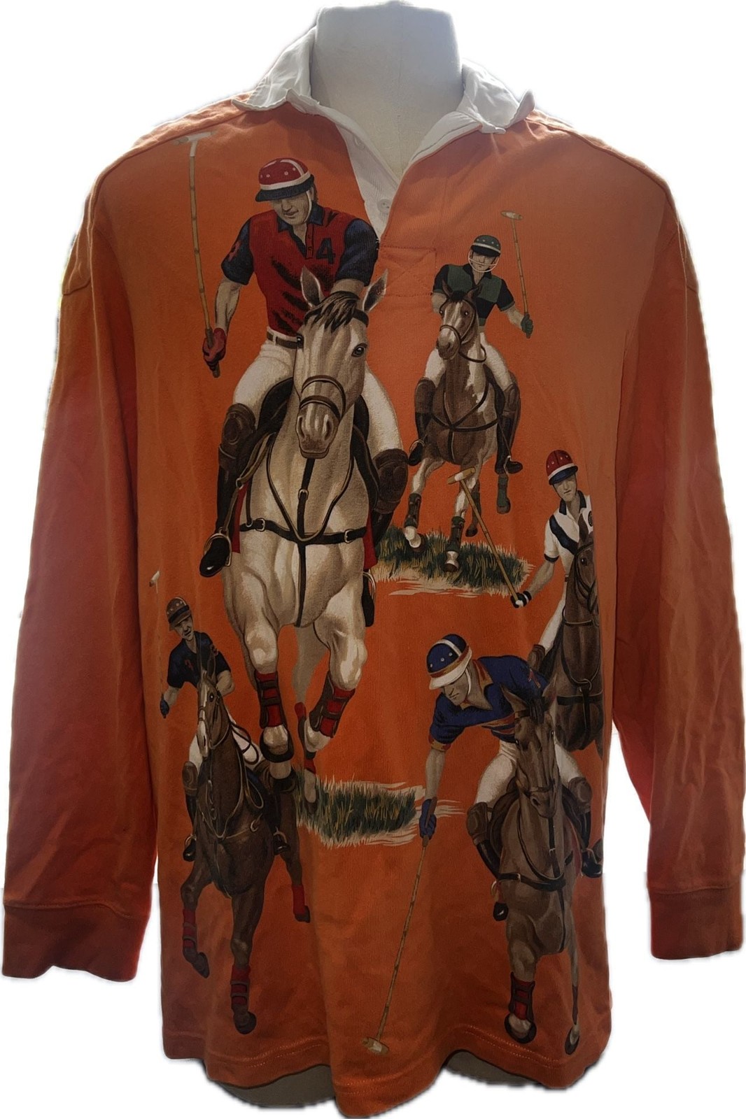Polo Ralph Lauren Five Horsemen Rugby Shirt Orange
