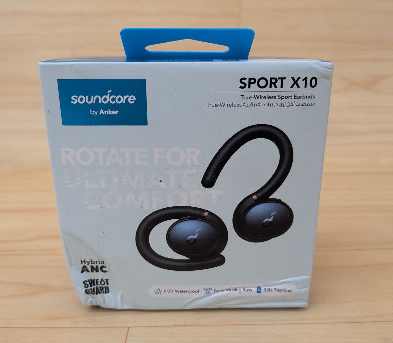 Soundcore Anker Sport X10 A3961 Wireless Bluetooth Earbuds Black ANC IPX7