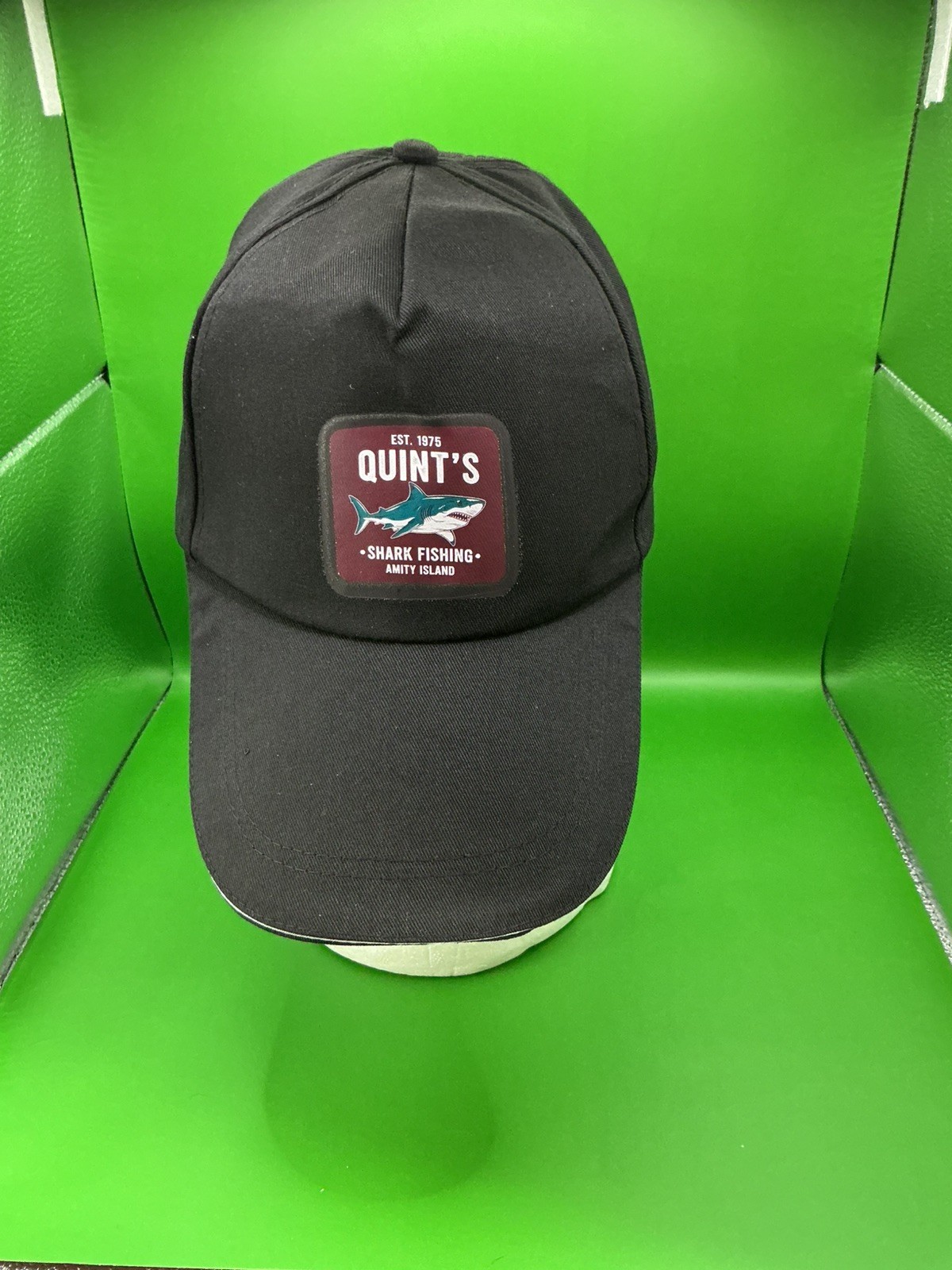 QUINT\'s Shark Fishing, Black Baseball Cap, New Jaws movie inspired Cap