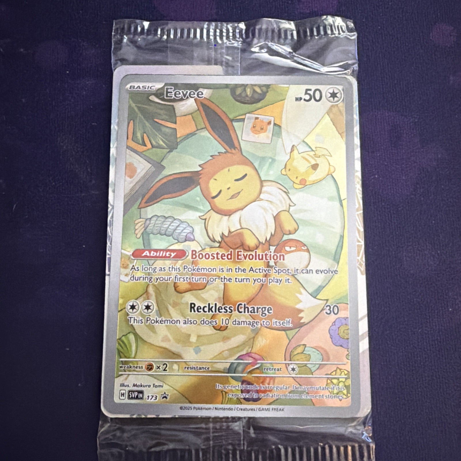 Eevee SVP 173 Pokemon TCG Black Star Promo Holo Factory Sealed Prismatic Eevee SVP 173 Pokemon TCG Black Star Promo Holo Factory Sealed Prismatic