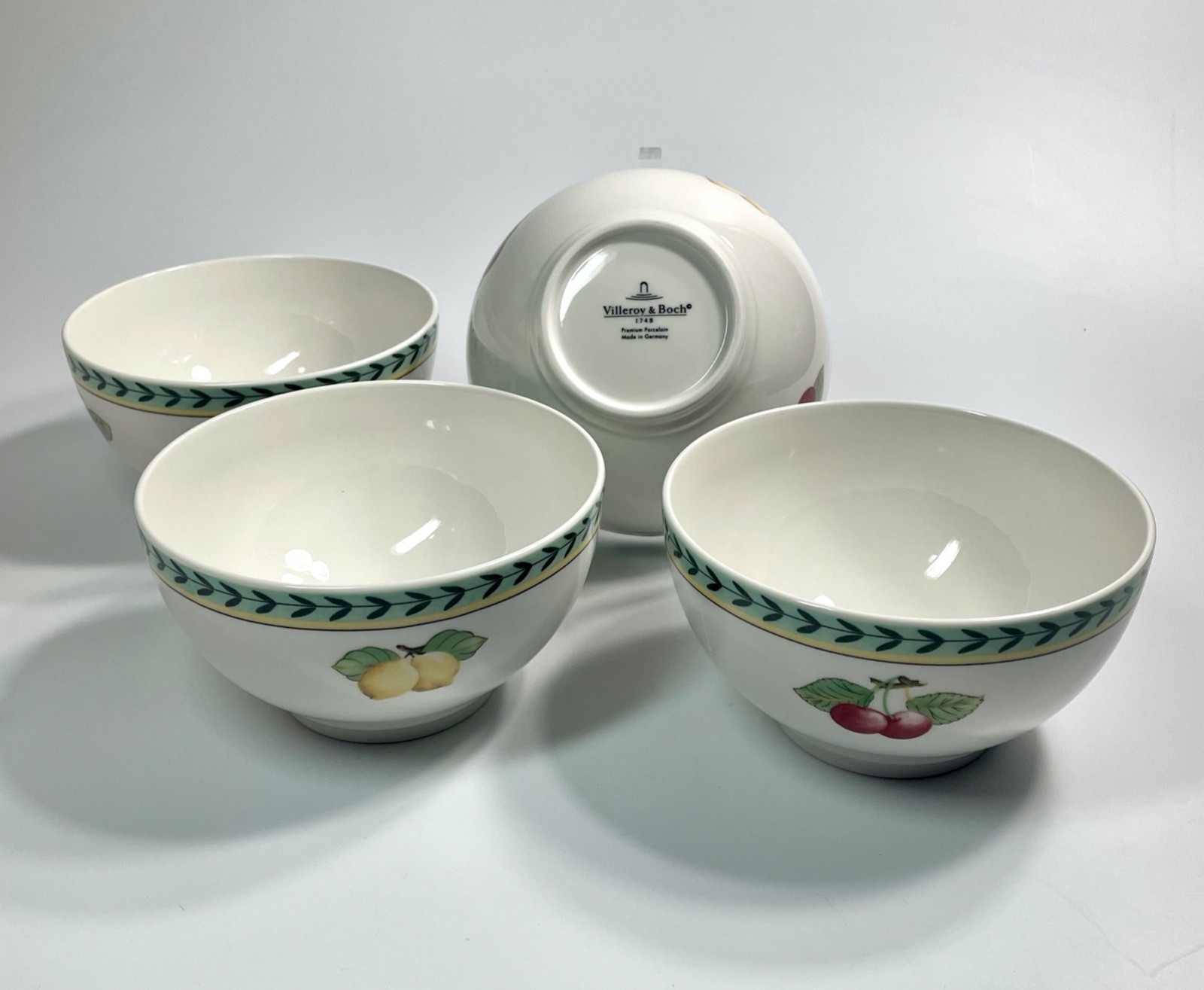 Set of 4 Villeroy & Boch French Garden Fleurence Cereal / Soup Rice Bowls Set of 4 Villeroy & Boch French Garden Fleurence Cereal / Soup Rice Bowls