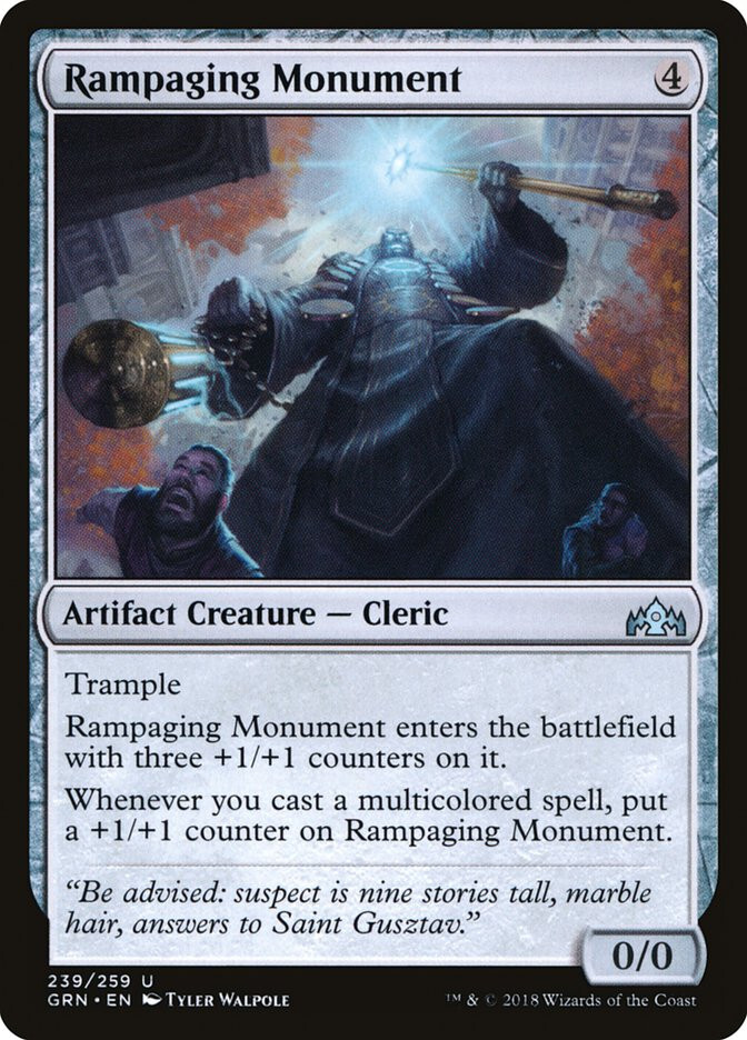 MTG Magic GRN Guilds of Ravnica - 1x EN NM 239 U Rampaging Monument