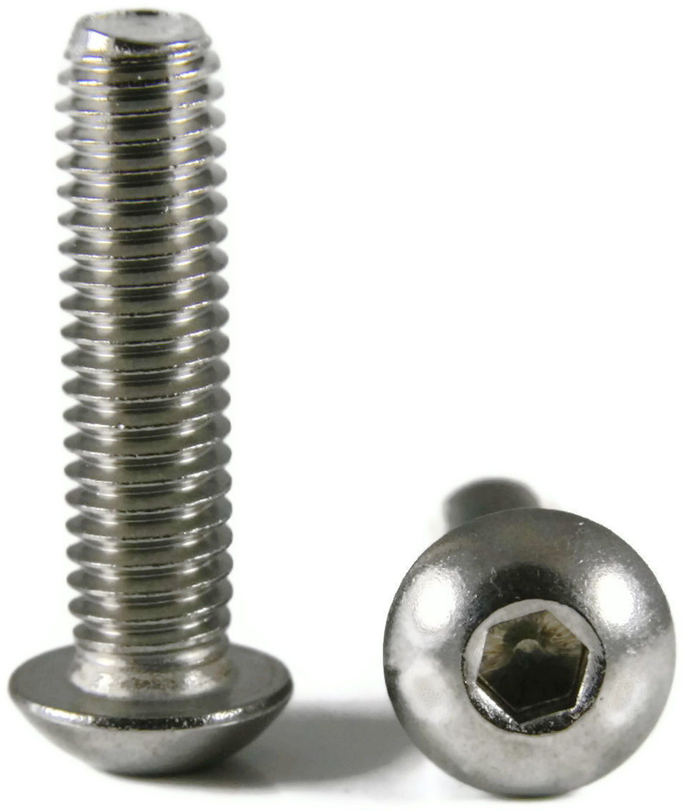 Button Head Socket Cap Screw Stainless Steel Screws UNC #2-56 x 1/8 Qty 250