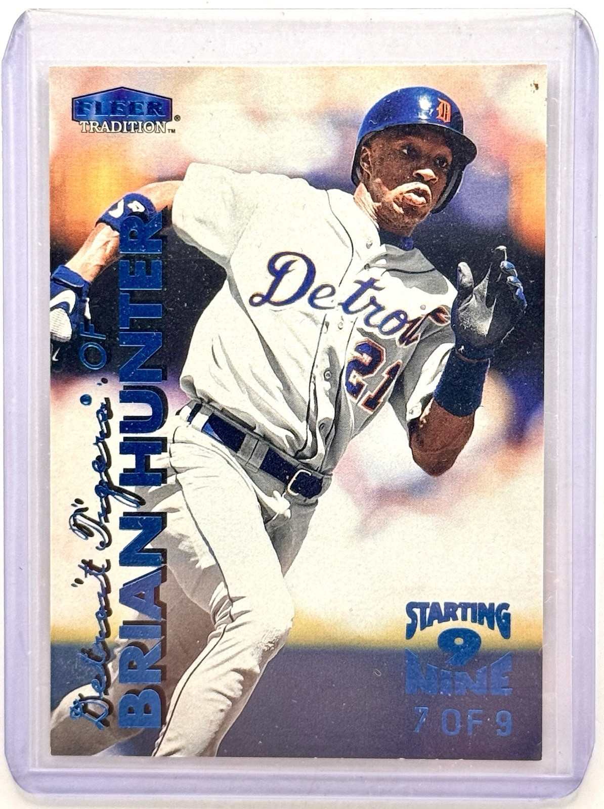 1999 Fleer Tradition Brian Hunter Starting 9 Nine #\'d 7/9 Rare Detroit Tigers 1999 Fleer Tradition Brian Hunter Starting 9 Nine #\'d 7/9 Rare Detroit Tigers