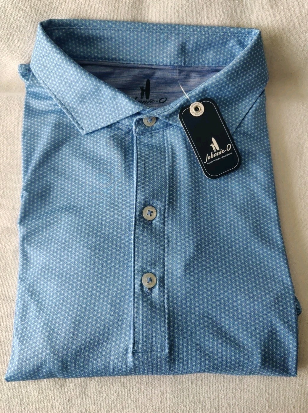 NWT LARGE Johnnie O Marlin Featherweight Performance Polo MSRP $110