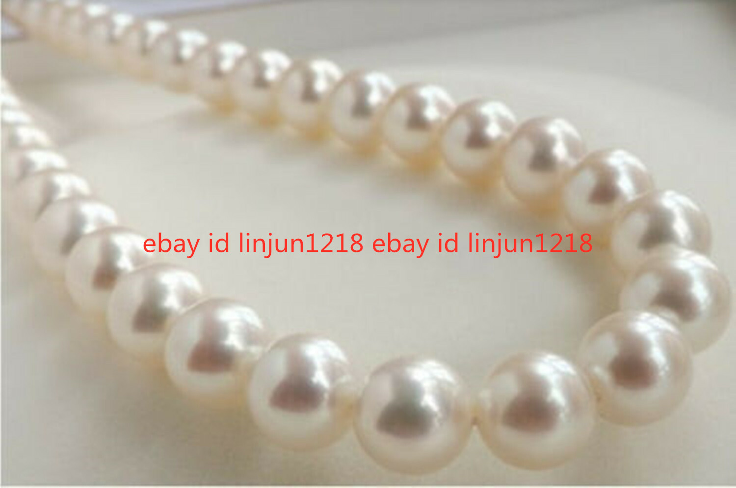 HUGE AAA 10-11MM PERFECT ROUND SOUTH SEA GENUINE WHITE PEARL NECKLACE 18\