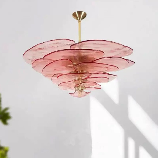 French Medieval Italian Murano Glass Pendant Lighting Led Chandeliers Suspension
