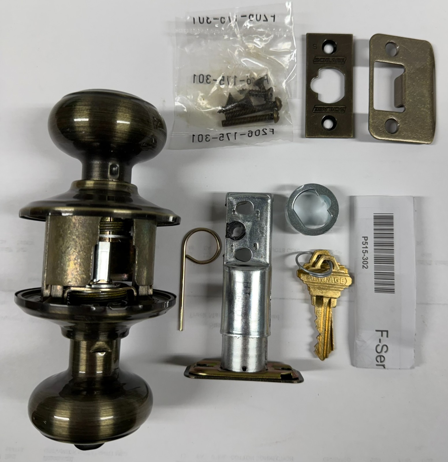Schlage F51A GEO 609 Keyed Entry Accent Schlage F51A GEO 609 Keyed Entry Accent