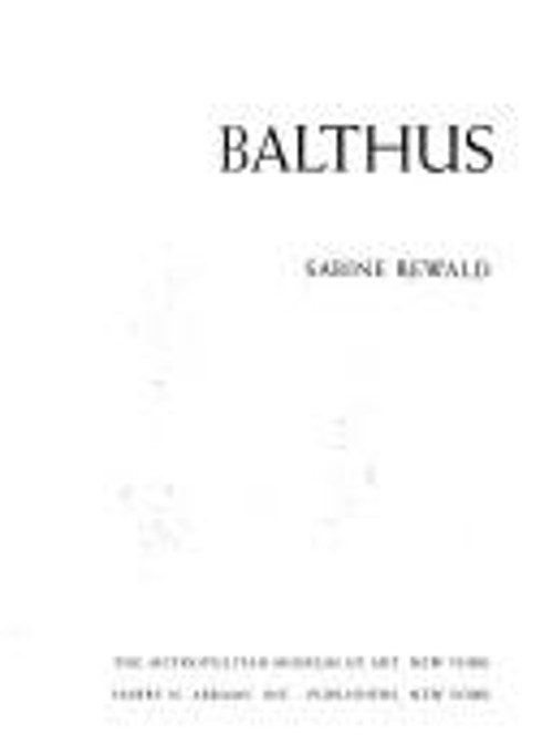 Balthus Sabine Rewald Balthus Sabine Rewald