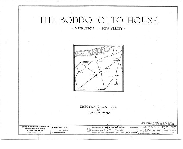Photo:Mickleton NJ Boddo Otto House Kings Highway c1772 HABS