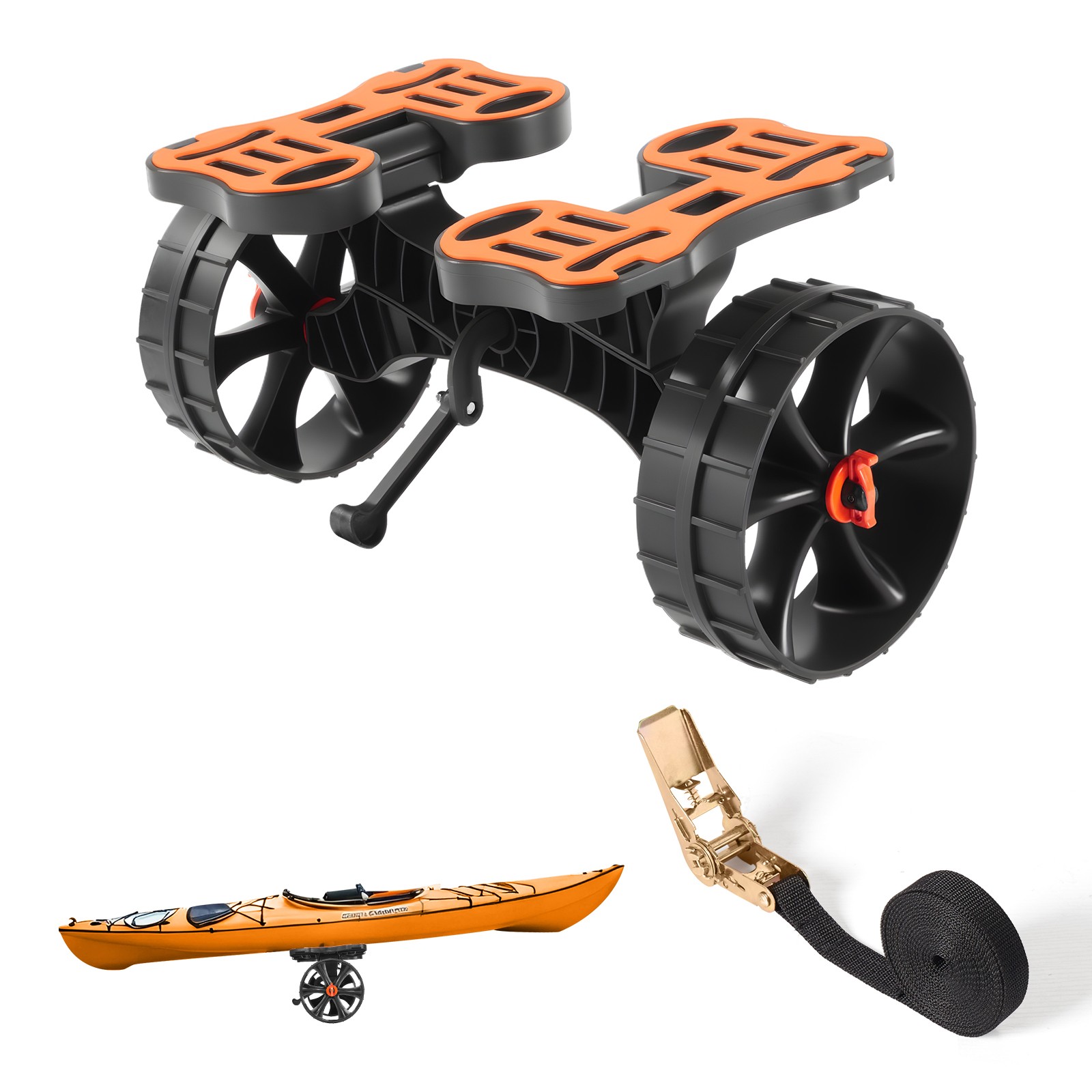 Uimoso Foldable Kayak Cart Canoe Boat Carrier 300 lbs 10