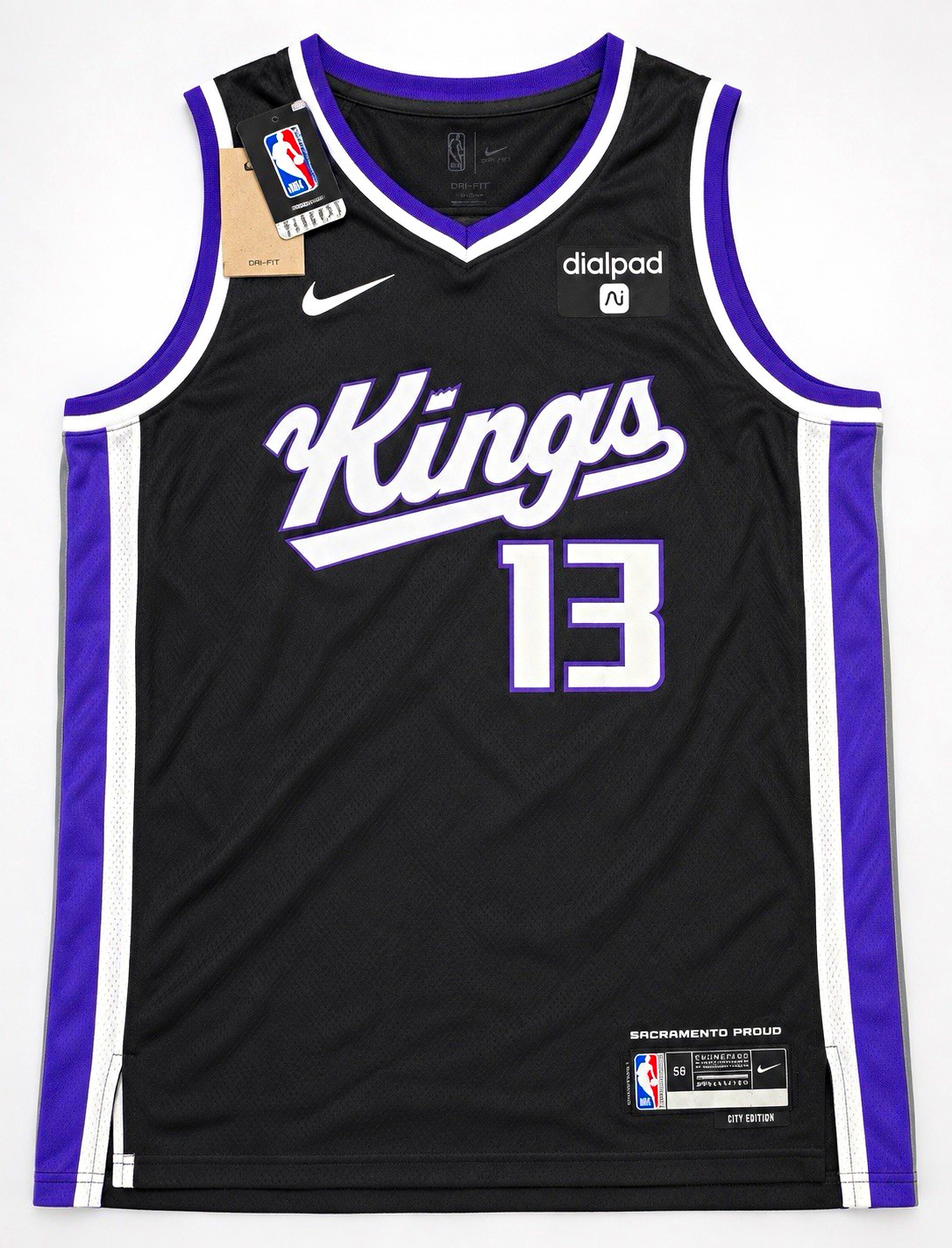 Nike Sacramento Kings Murray #13 Men\'s 2XL Basketball Jersey Black/Purple Nike Sacramento Kings Murray #13 Men\'s 2XL Basketball Jersey Black/Purple