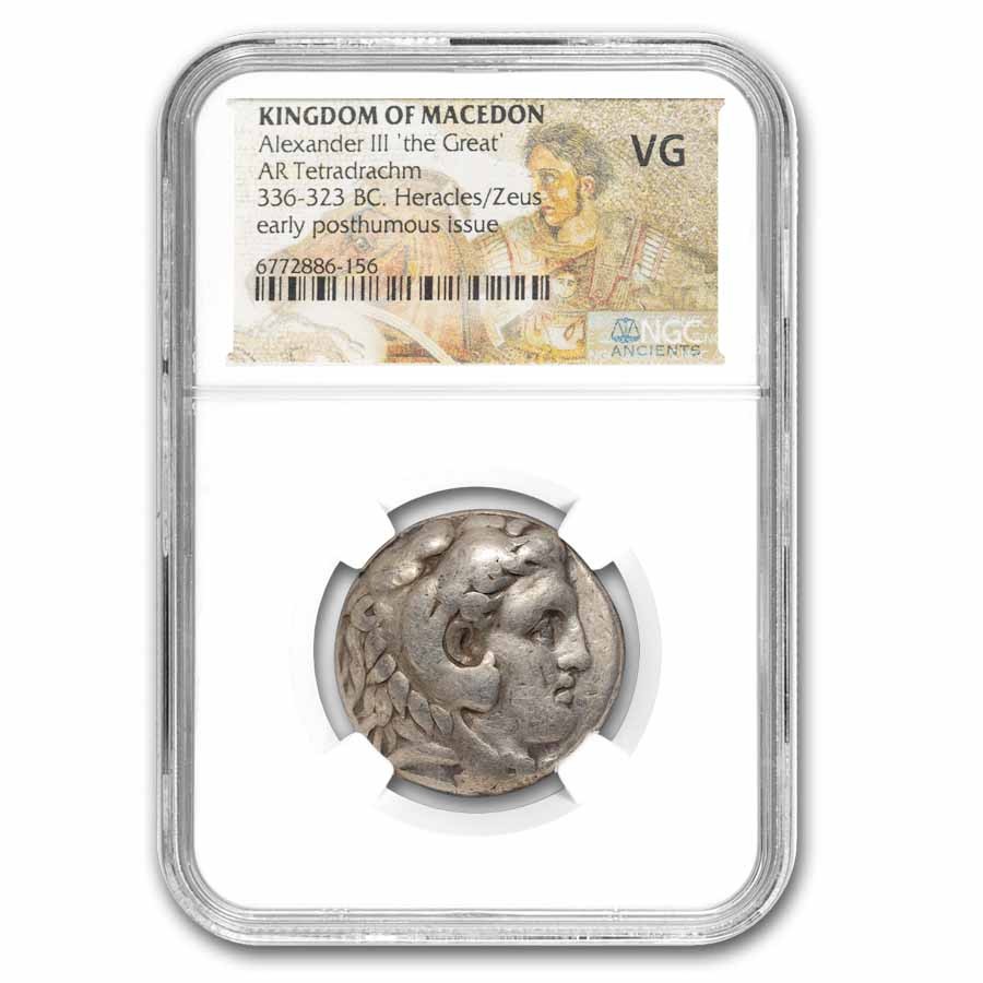 Kingdom of Macedon AR Tetradrachm Alex. III (336-323 BC) VG NGC