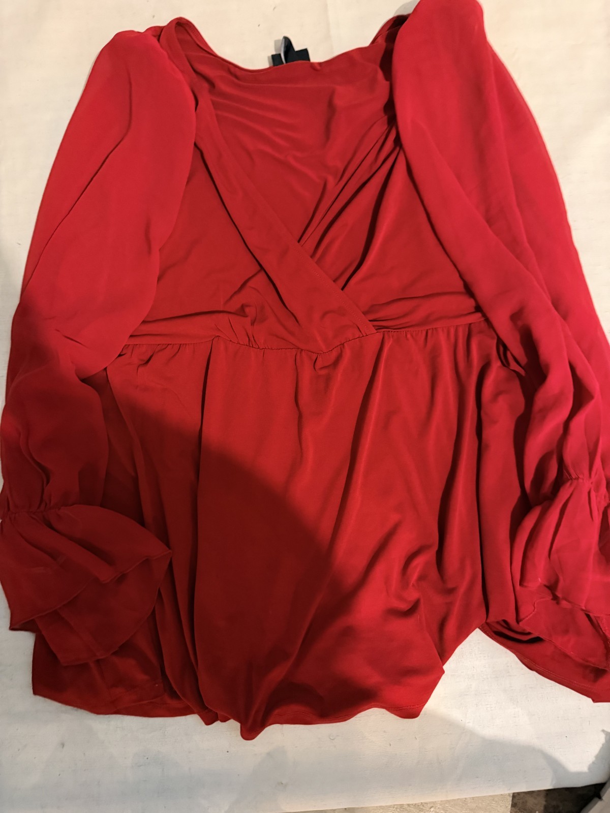 Torrid Red Size 3X Plus (3) Long Sleeve Blouse