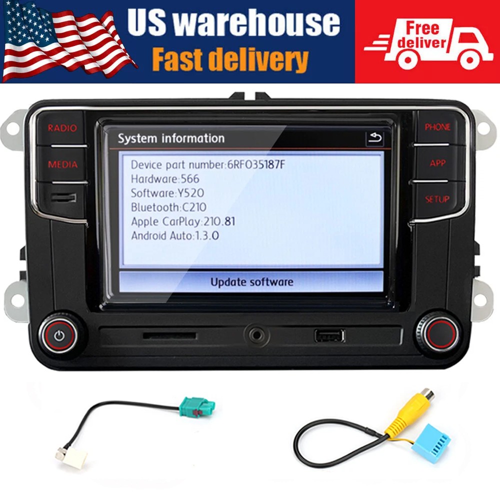 NONAME RCD330 Plus 187F Car Radio Stereo Carplay Android Auto For VW Golf Jetta