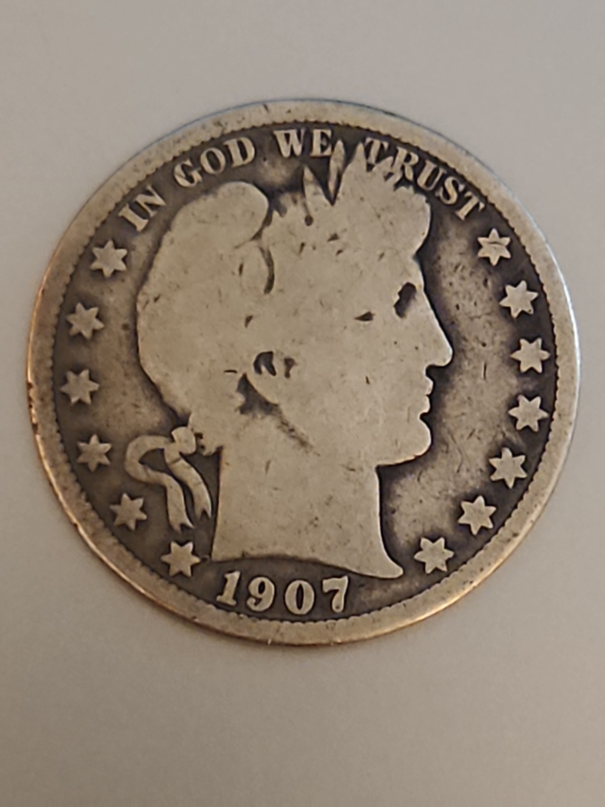 1907 O Barber Half Dollar Circulated/Ungraded 1907 O Barber Half Dollar Circulated/Ungraded