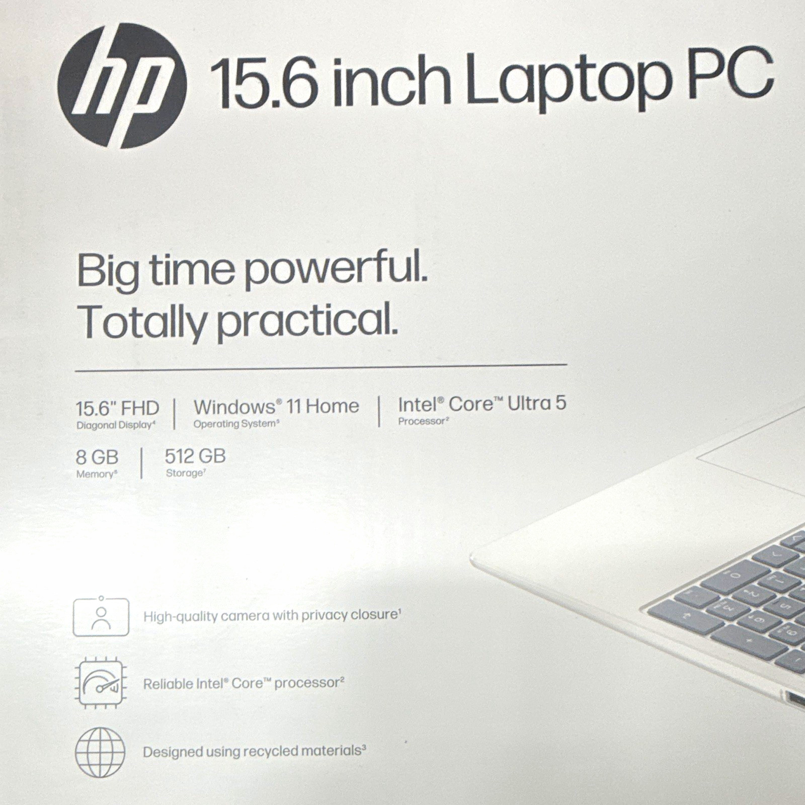 HP 15.6in FHD Laptop PC Intel Core Ultra 5 8GB 512GB Win 11 Home Webcam HP 15.6in FHD Laptop PC Intel Core Ultra 5 8GB 512GB Win 11 Home Webcam
