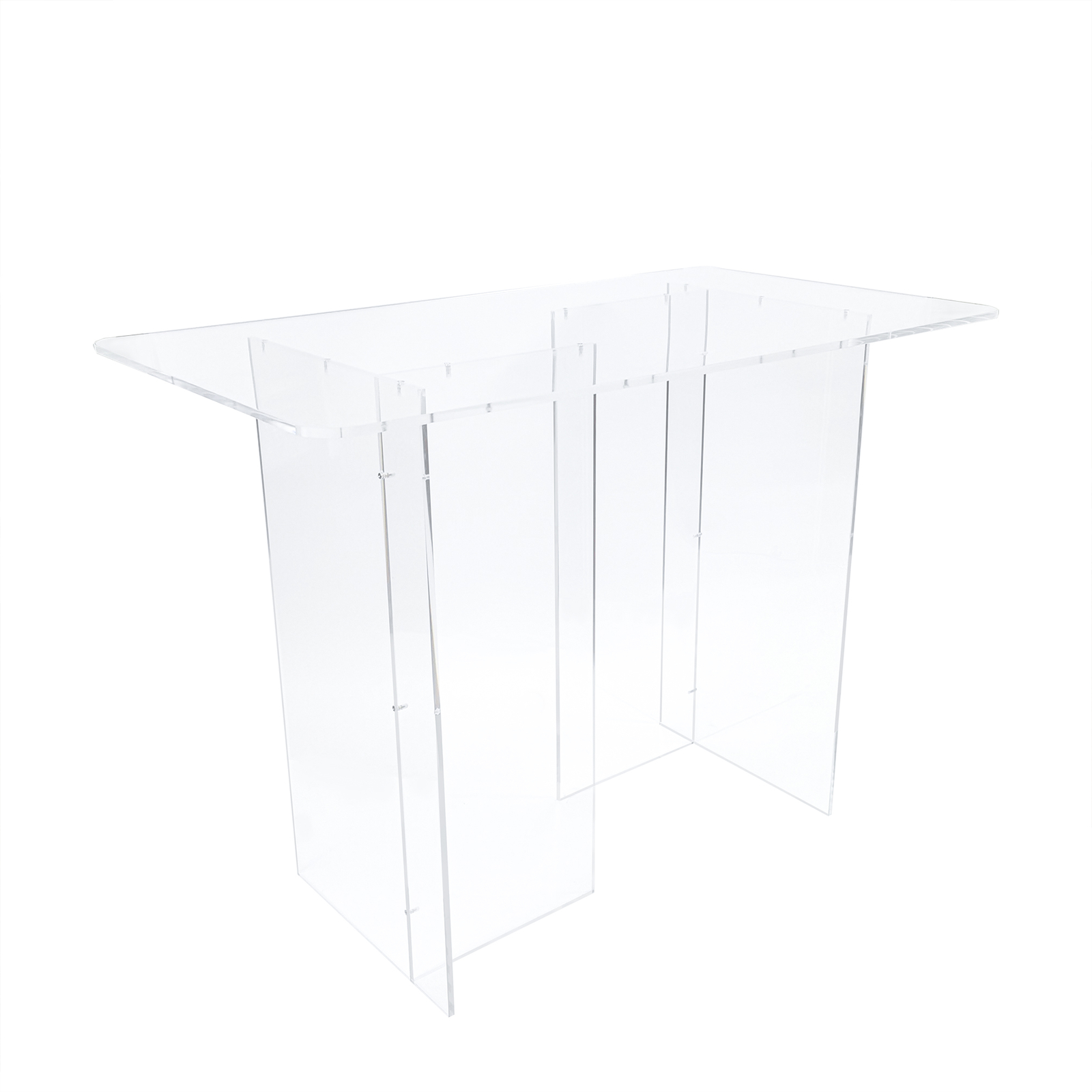 Clear Acrylic Dinning Table Church Holy Communion Tradeshow Display 42X24X31\
