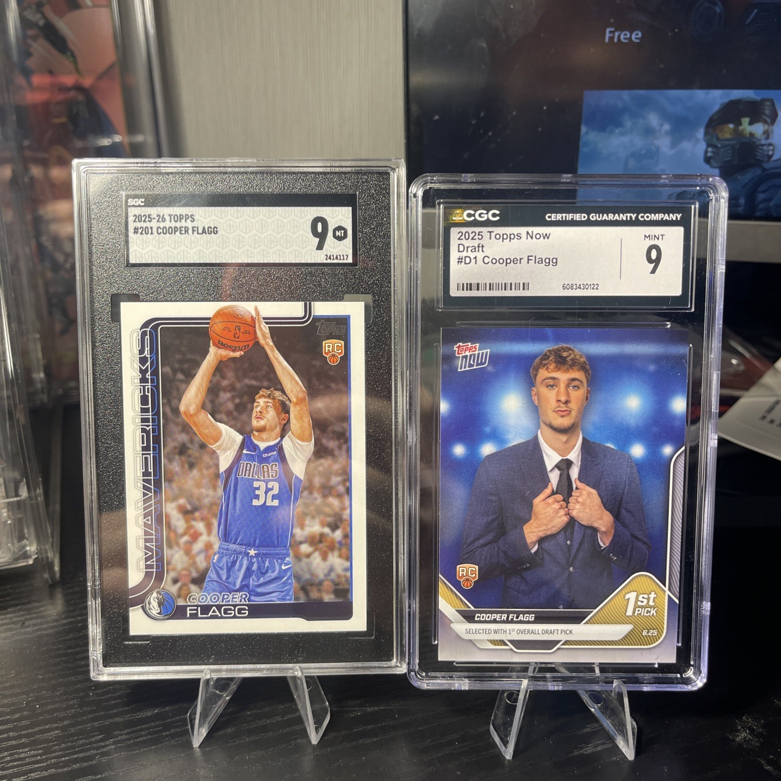 Cooper Flag 2 Card Graded Lot