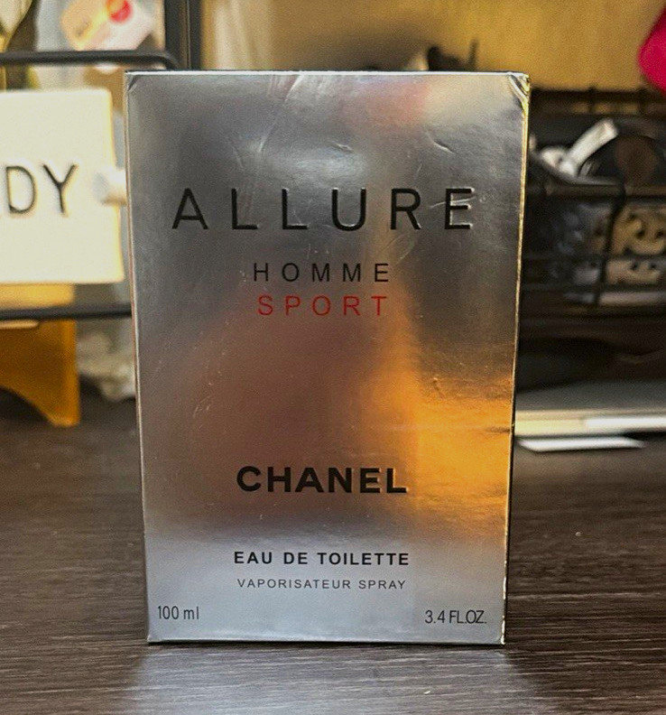 CHANEL Allure Homme Sport Eau de Toilette Spray, Regular Size 3.4 fl oz