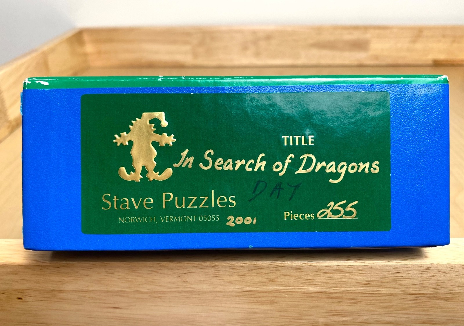 255 pc Vintage 2001 STAVE Wooden Puzzle. \