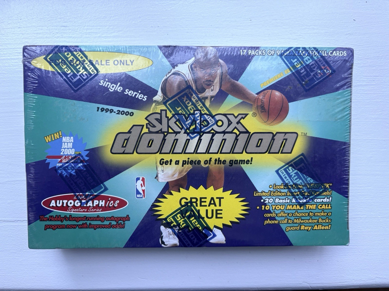 1999-2000 Skybox Dominion 17 Card Basketball Factory Sealed Hobby