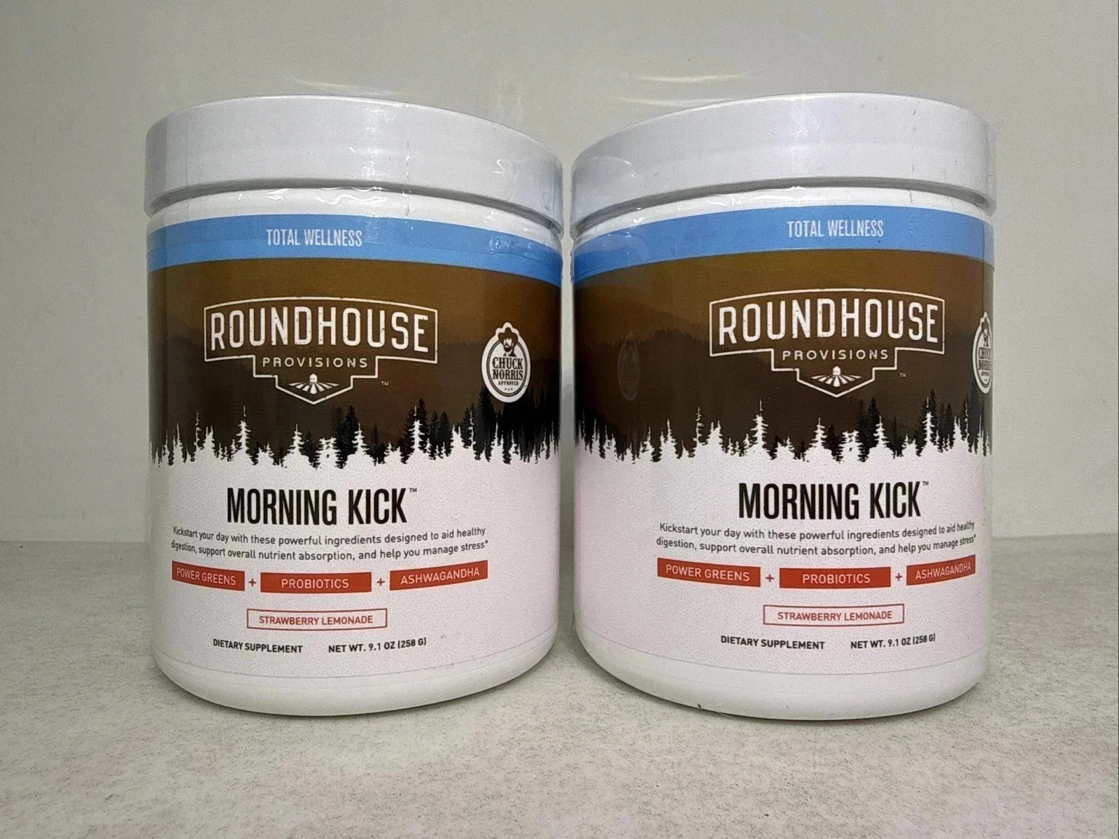 2-PACK ROUNDHOUSE PROVISIONS MORNING KICK-DIGESTIVE POWDER-FREE SHIPPING