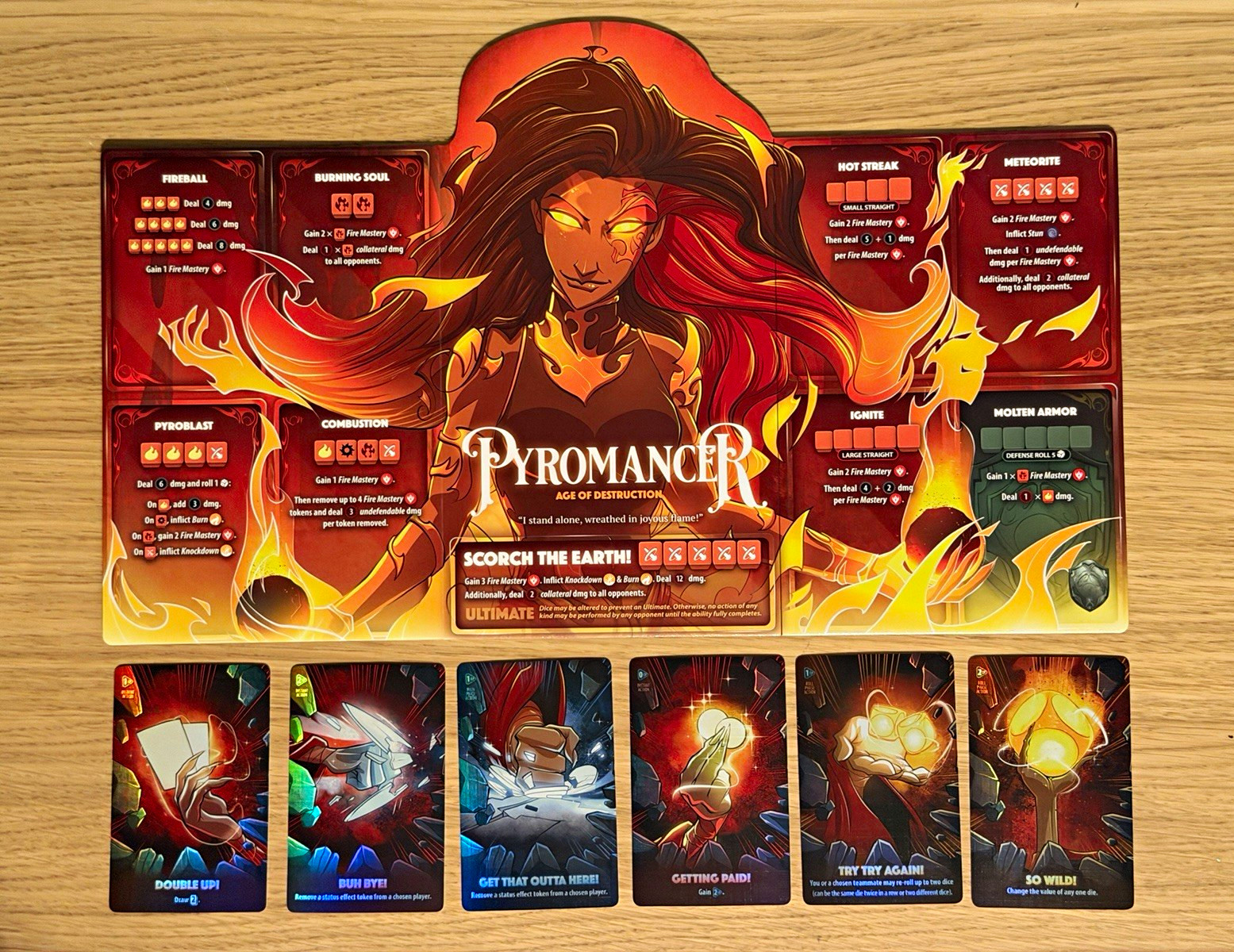 Dice Throne - Alt Art Pyromancer - Age of Destruction - Never Used Dice Throne - Alt Art Pyromancer - Age of Destruction - Never Used