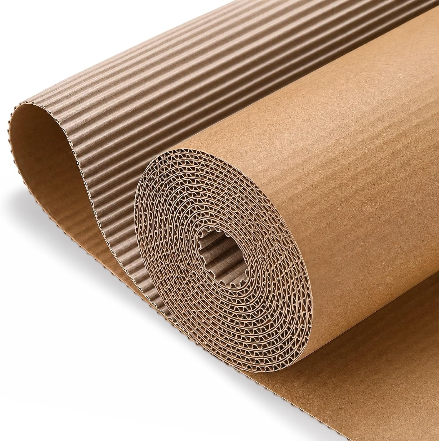 Corrugated Cardboard Roll, 36 X 200 Inch Single Face Cushioned