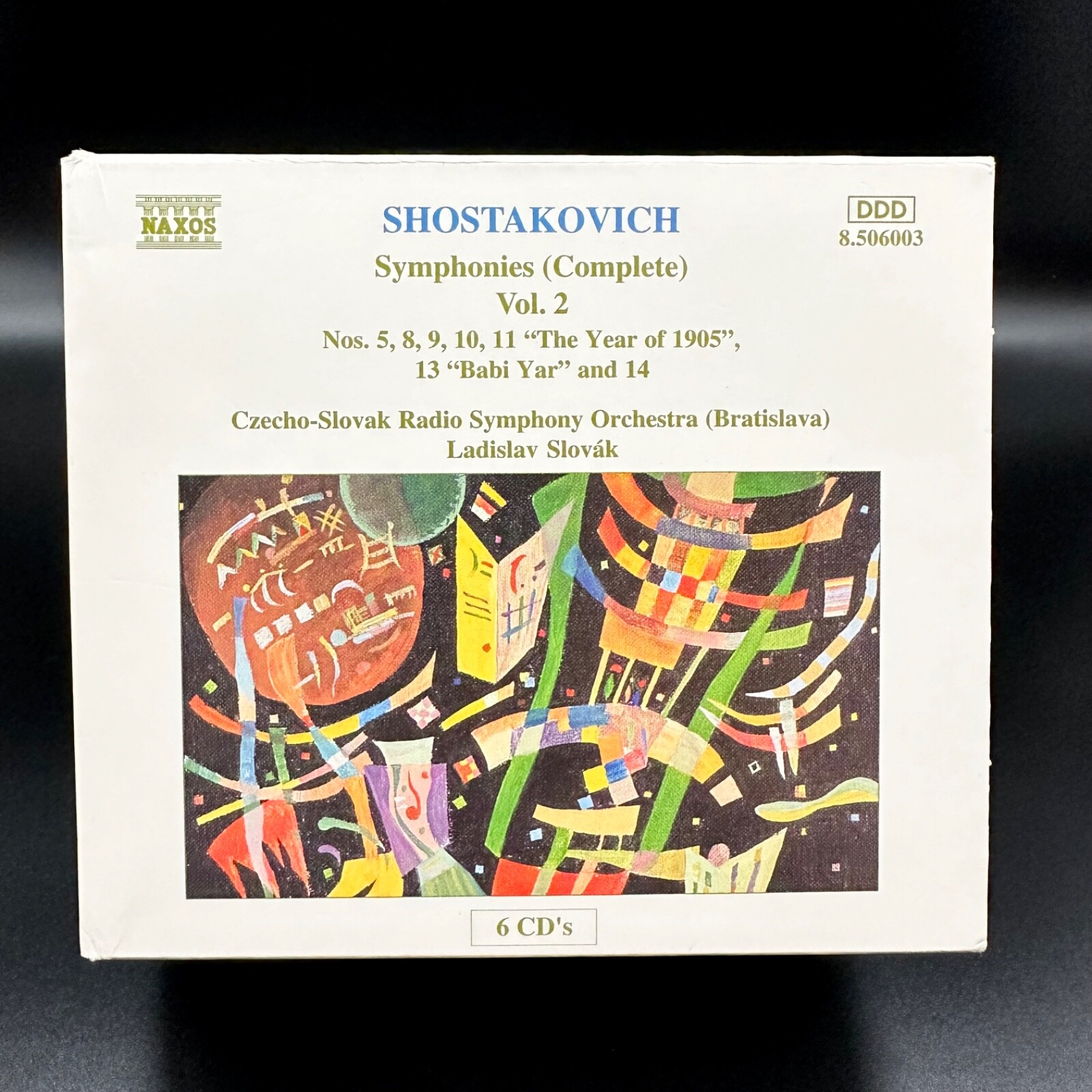 Shostakovich SYMPHONIES COMPLETE VOL 2 Slovak [Naxos 6 CD Box Set] NM, 1 SEALED
