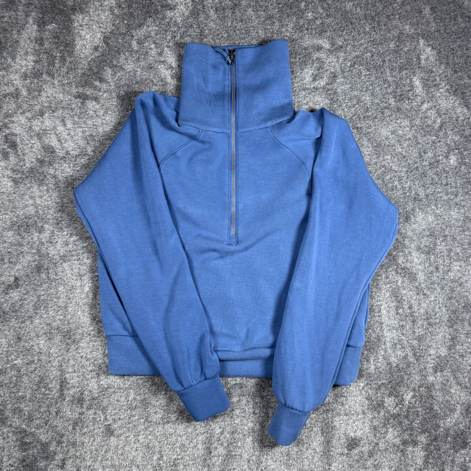 Spanx AirEssentials Half Zip Pullover Blue Sweatshirt S 8R651WP1QGDSXSM Spanx AirEssentials Half Zip Pullover Blue Sweatshirt S 8R651WP1QGDSXSM