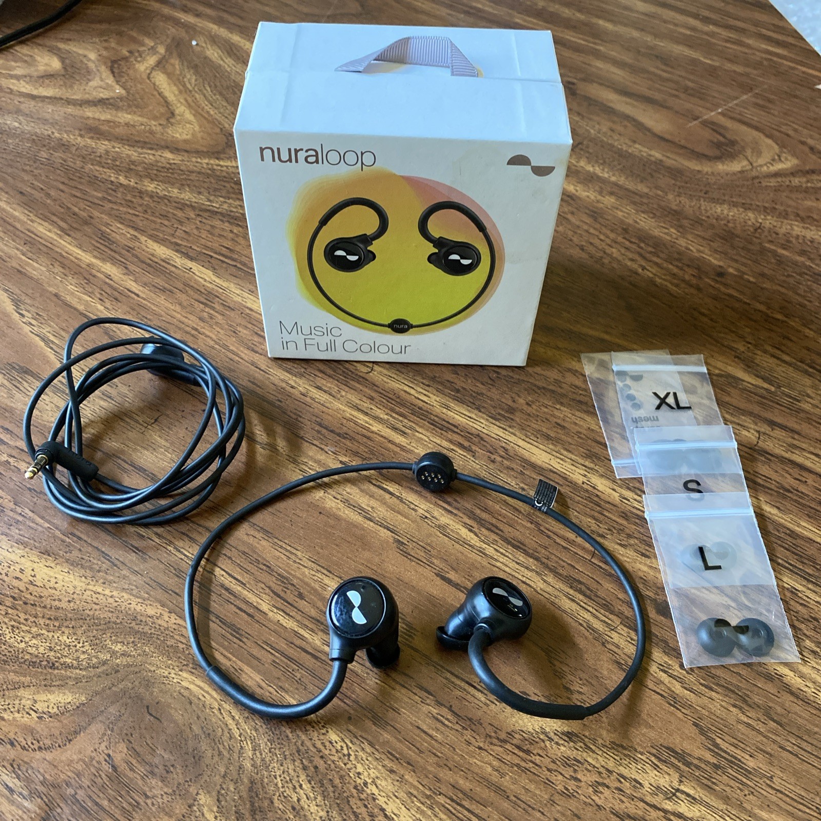 Nuraloop Wireless Wired Bluetooth 5 Noise Cancel Earphones Earbuds No Charger
