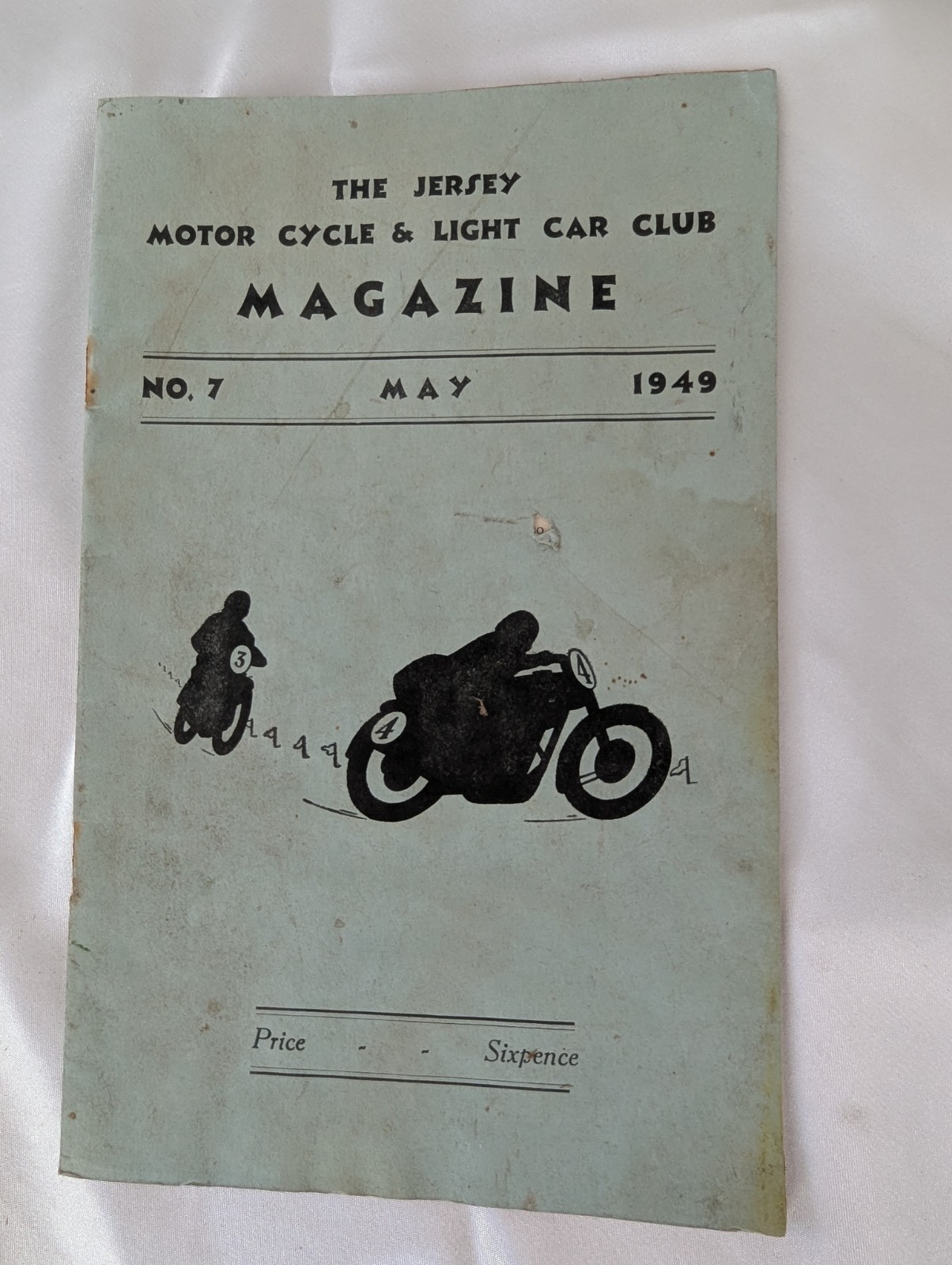Vintage 1949 Jersey Motor Cycle & Light Car Club Magazine No 7 Motorcycle