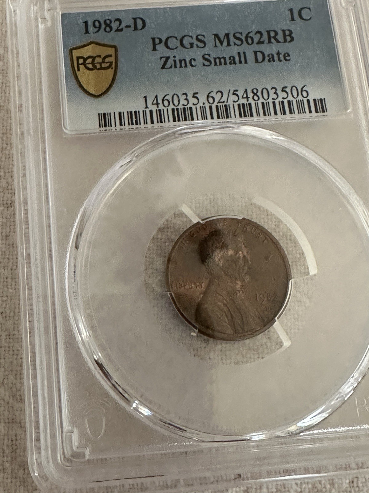 1982-D penny zinc small date 1982-D penny zinc small date