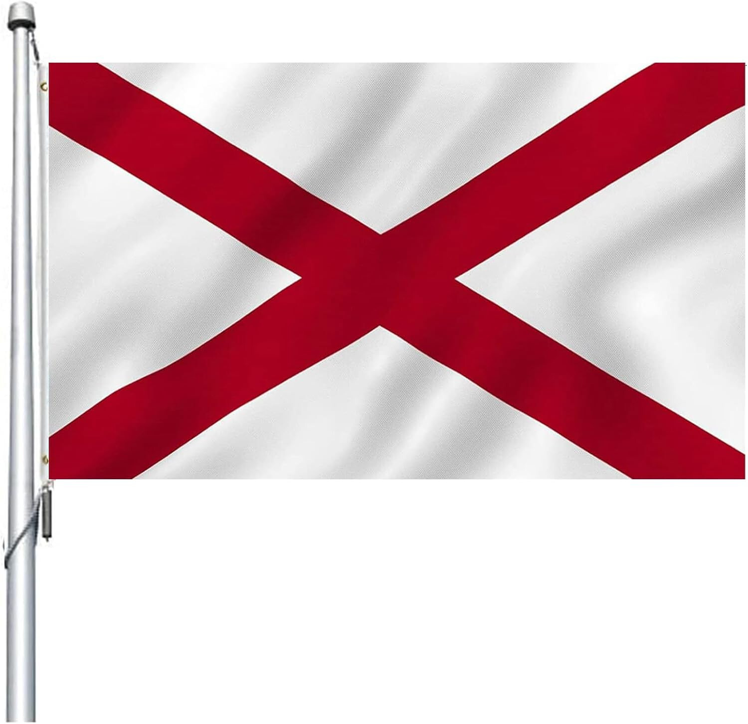 3x5 State of Alabama 3\'x5\' Premium Quality Heavy Duty 100D Polyester Flag 3x5 State of Alabama 3\'x5\' Premium Quality Heavy Duty 100D Polyester Flag