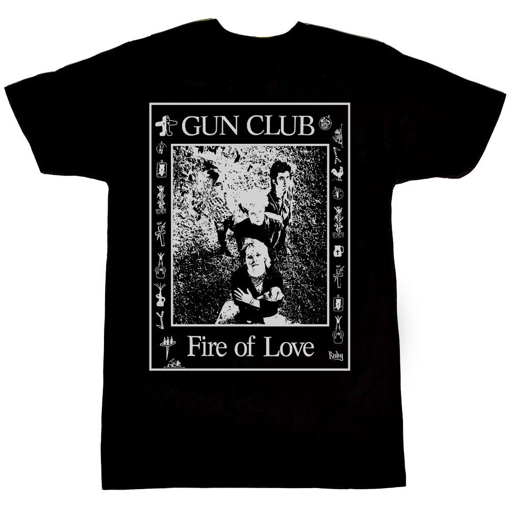 Vtg The Gun Club Band Fire Of Love Cotton Black All Size Shirt BB59