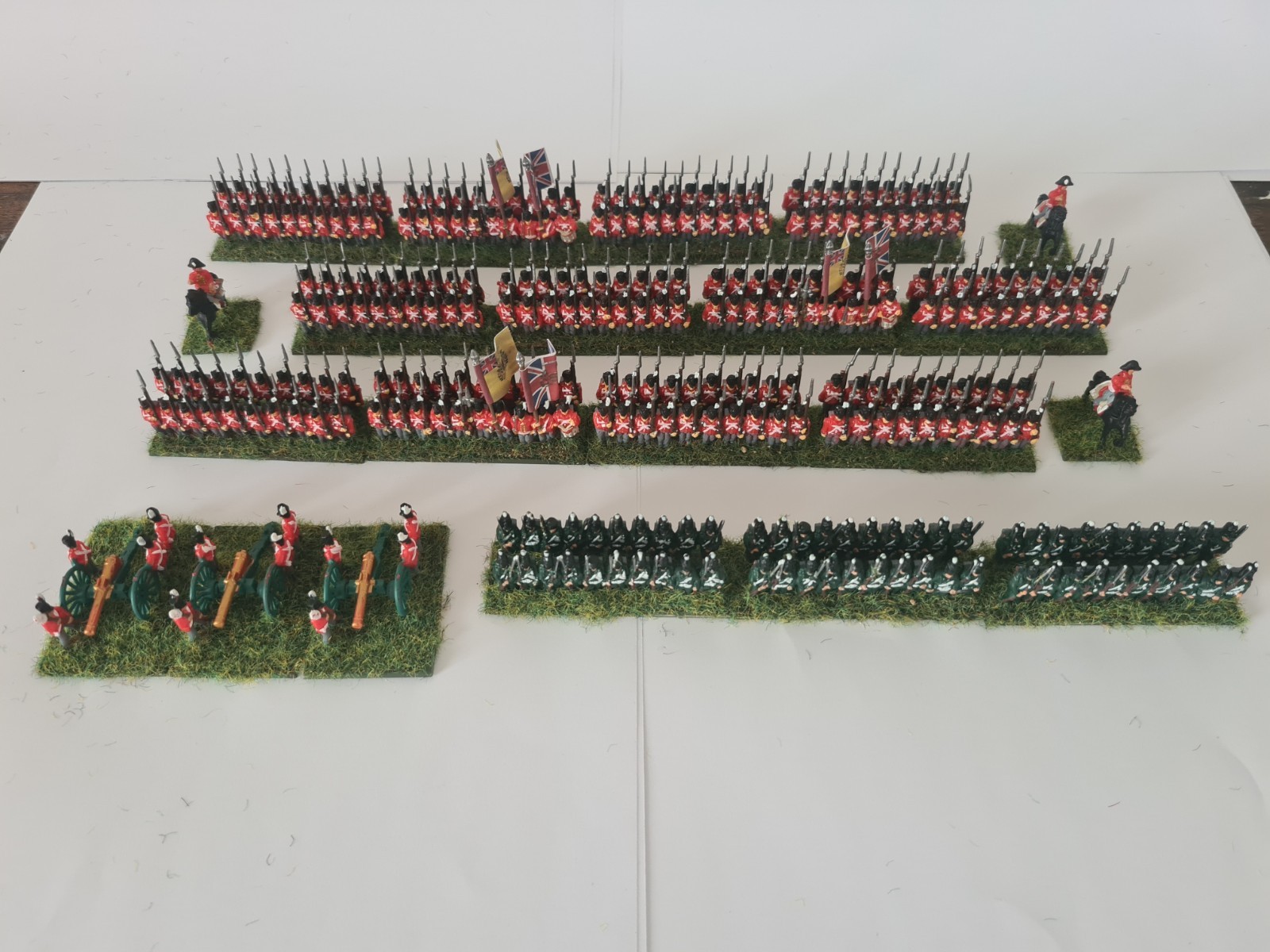 Epic Battles Napoleonic British brigade All Based And Painted