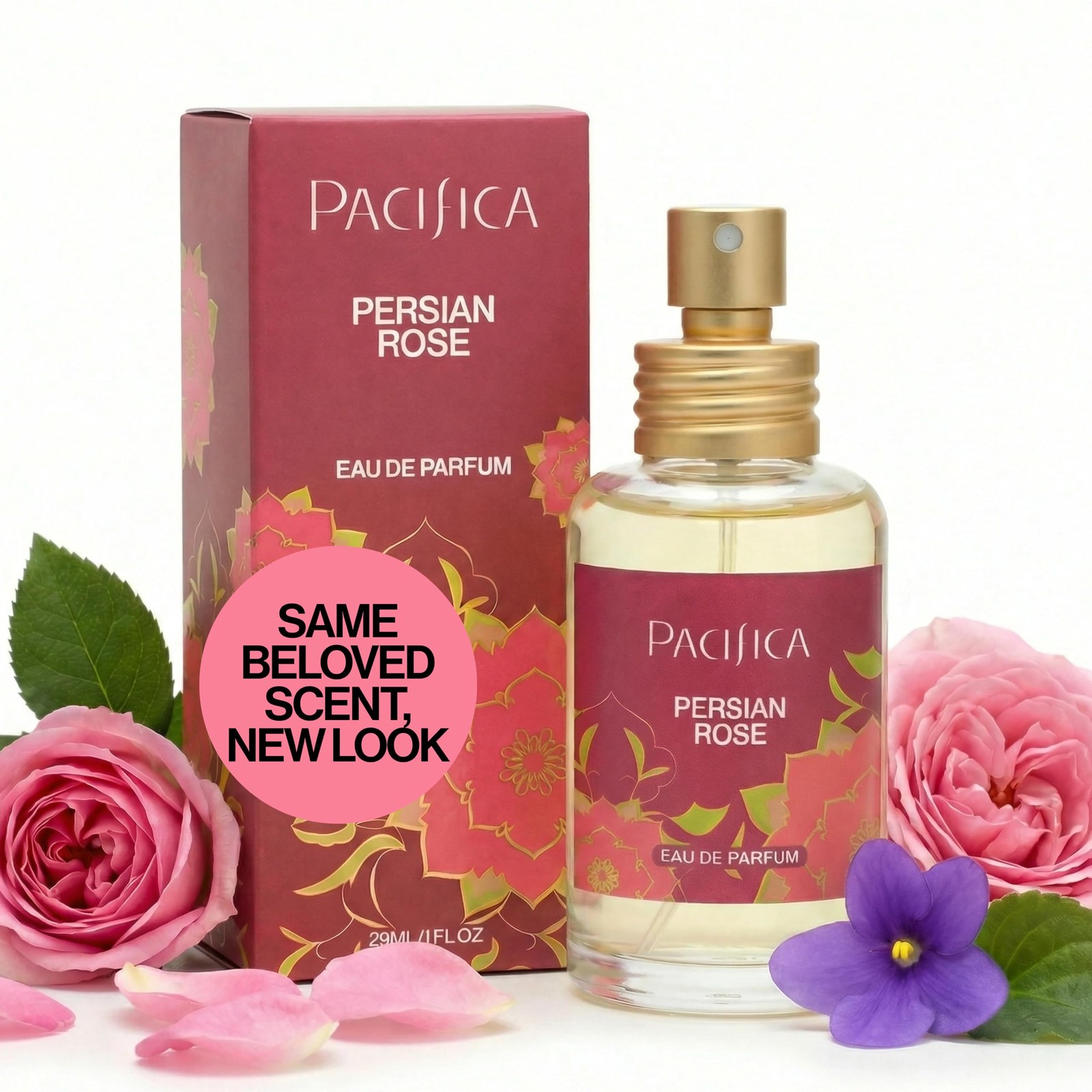Pacifica Beauty Persian Rose Spray Perfume, 1 Fl Oz (Pack of 1),