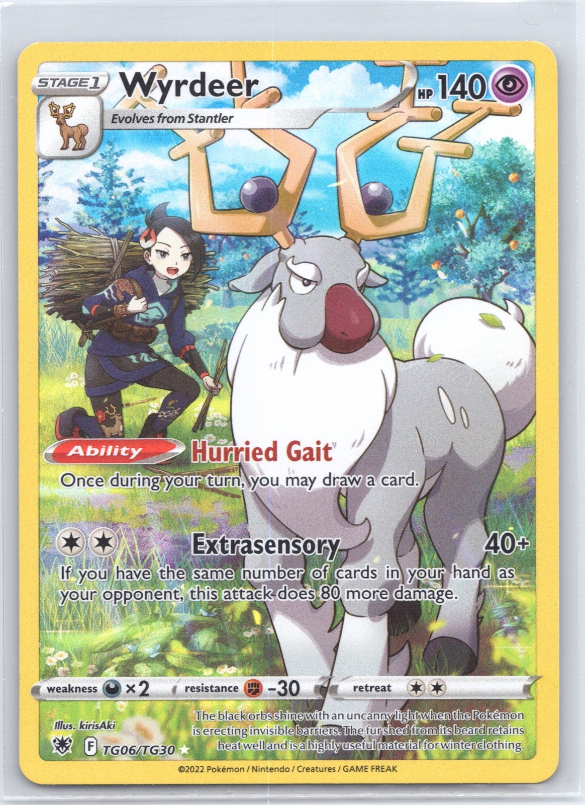 WYRDEER TG06/TG30 ASTRAL RADIANCE TRAINER GALLERY TG NM 2022 POKEMON HOLO